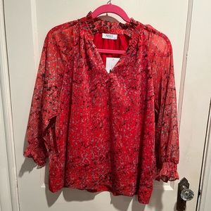 Avara red-orange top